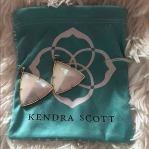 White Triangle Kendra Scott Earrings